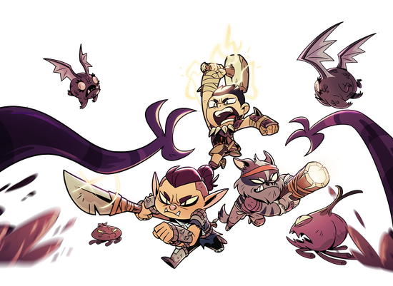 Rotwood Characters Attack Rots